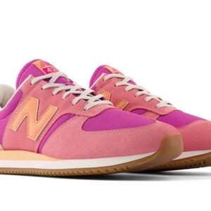 New Balance Women's 420 Pink and Orange Sneakers